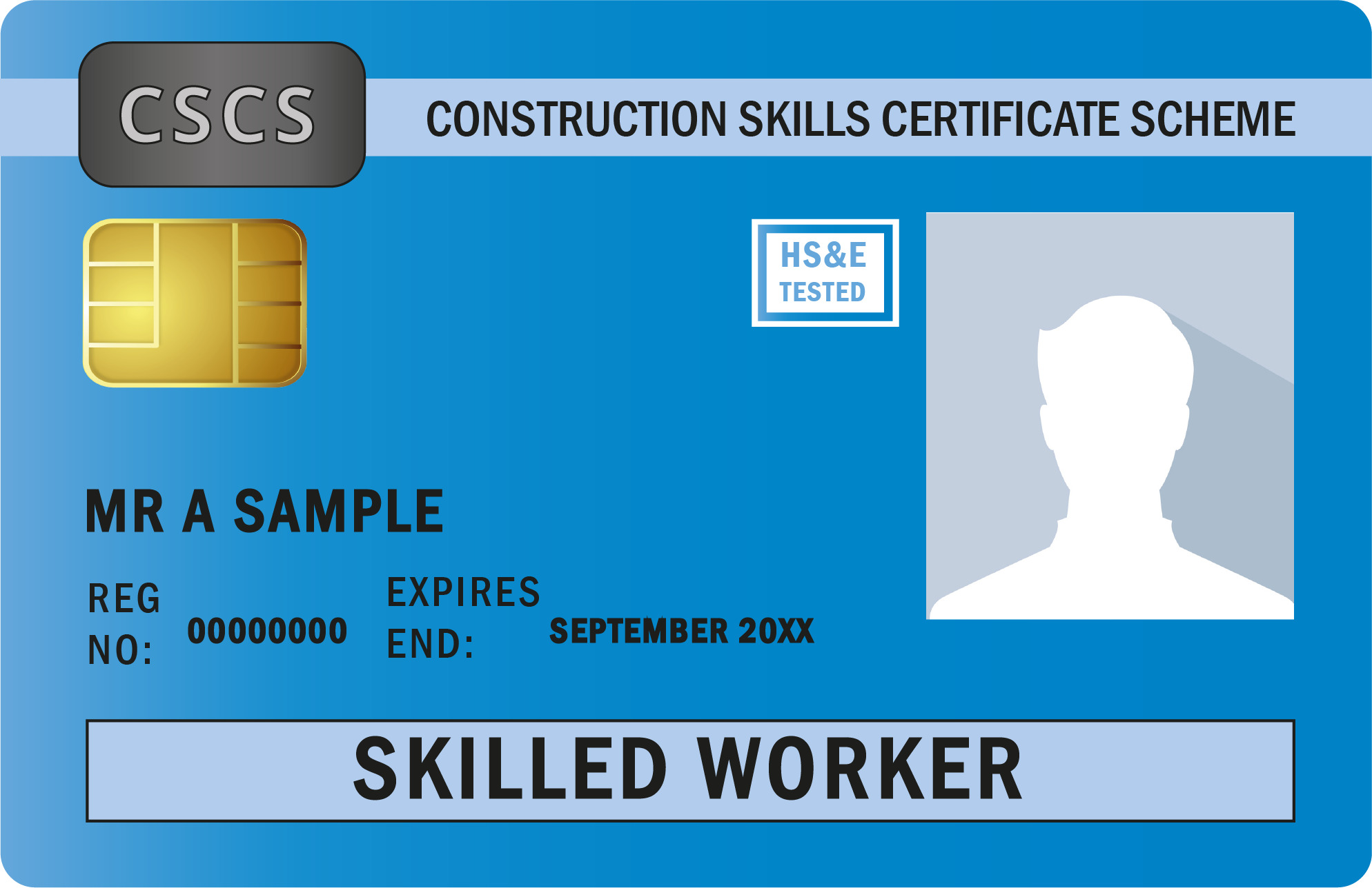 blue skilled worker card