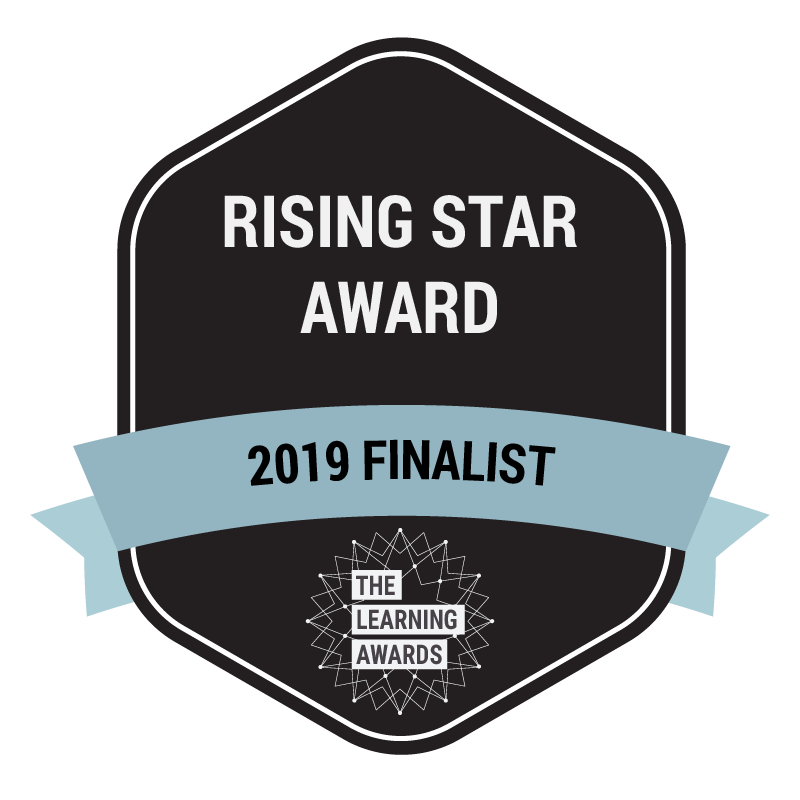 Image shows Rising Star Award Finalist logo.