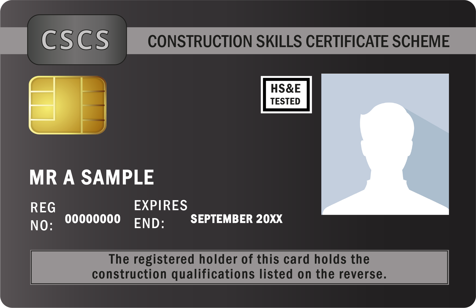 image shows CSCS Manager Card