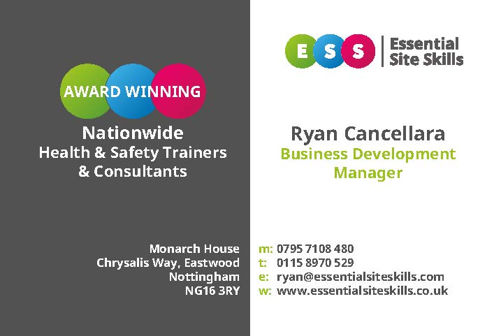 Business Card for Ryan Cancellara ESS