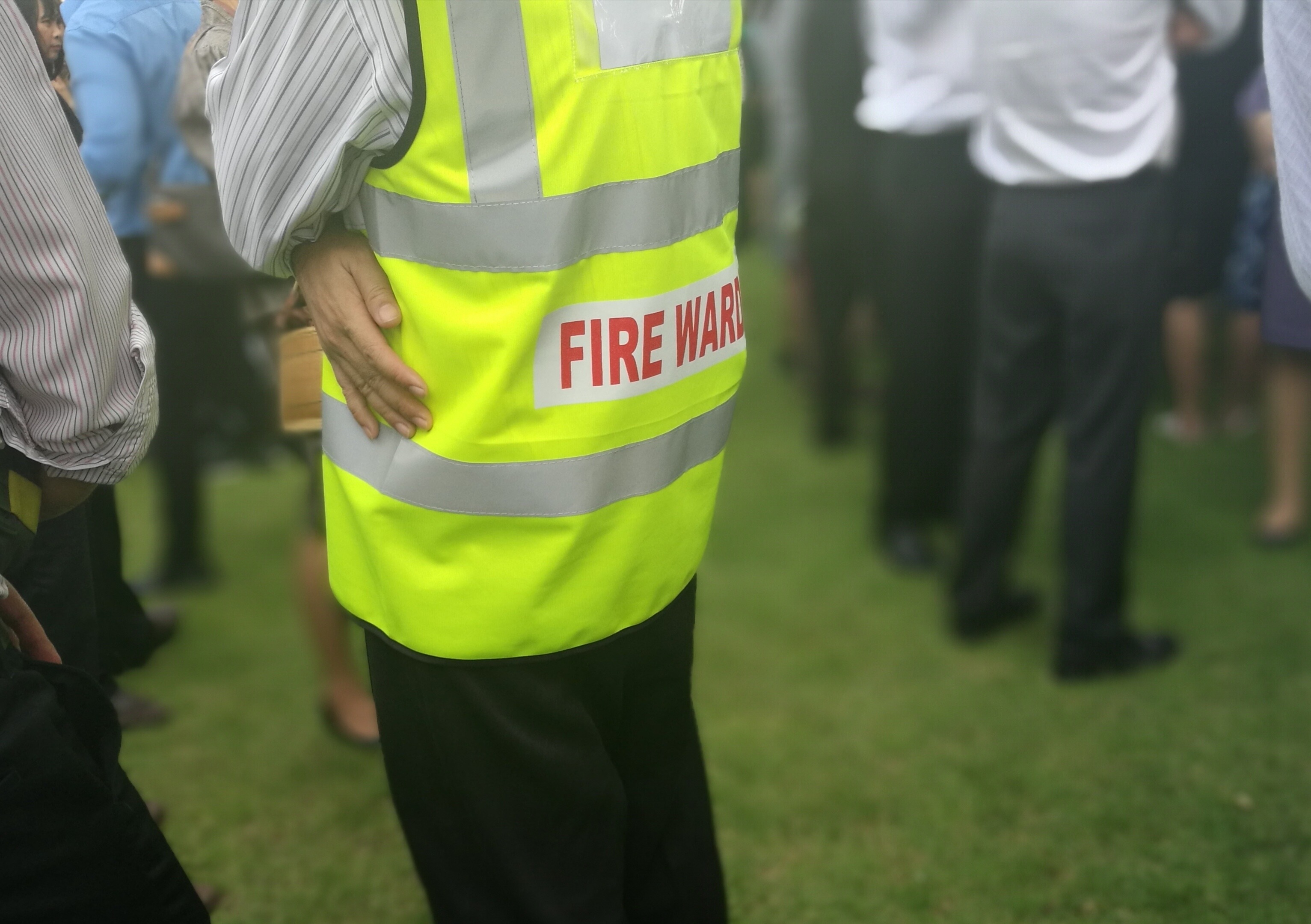 picture shows a fire marshal to demonstrate the online fire marshal training courses on offer form Essential Site Skills