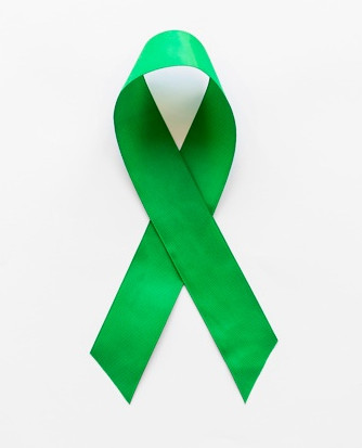 image shows World Mental Health Day ribbon