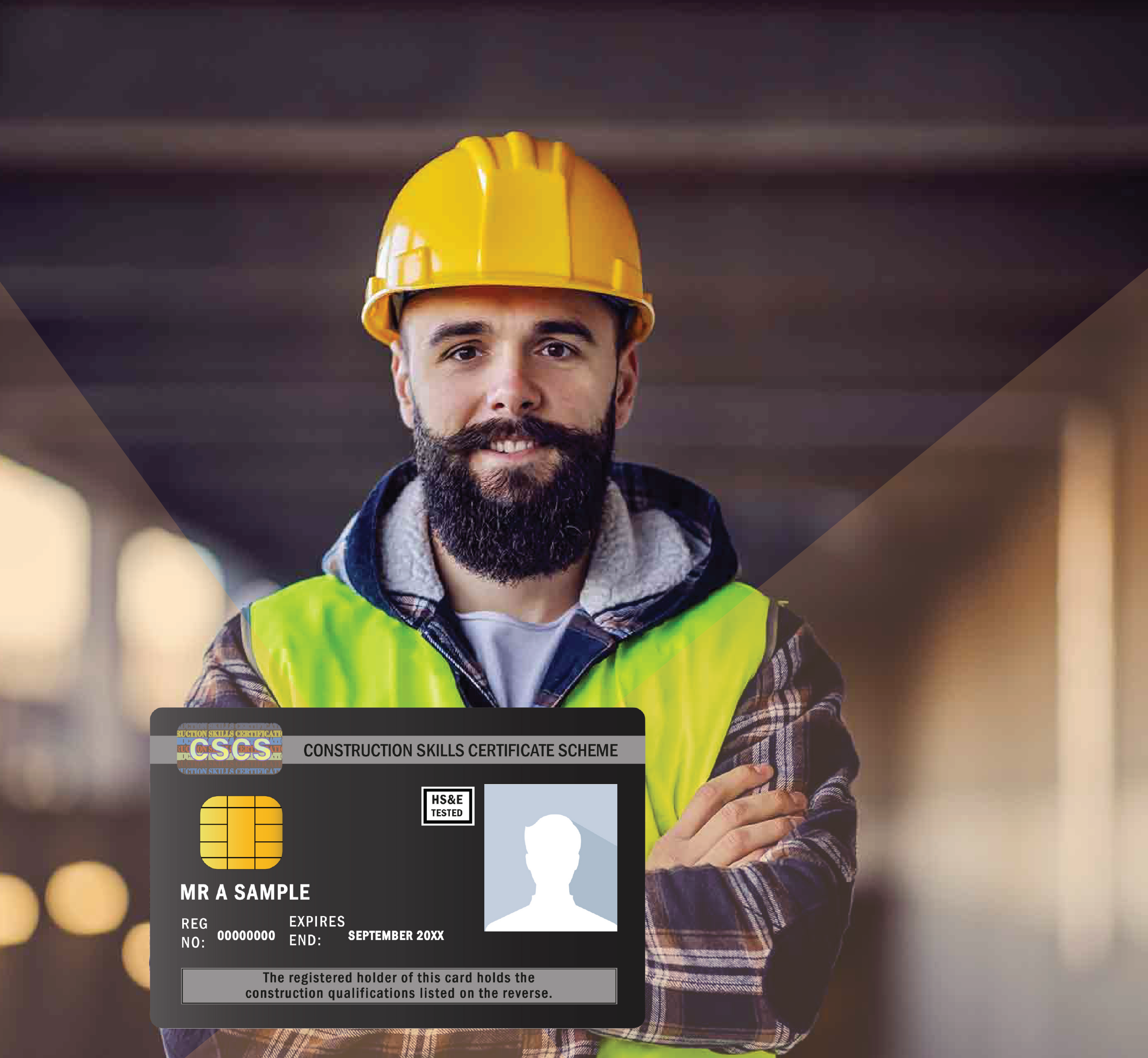 construction worker and cscs card