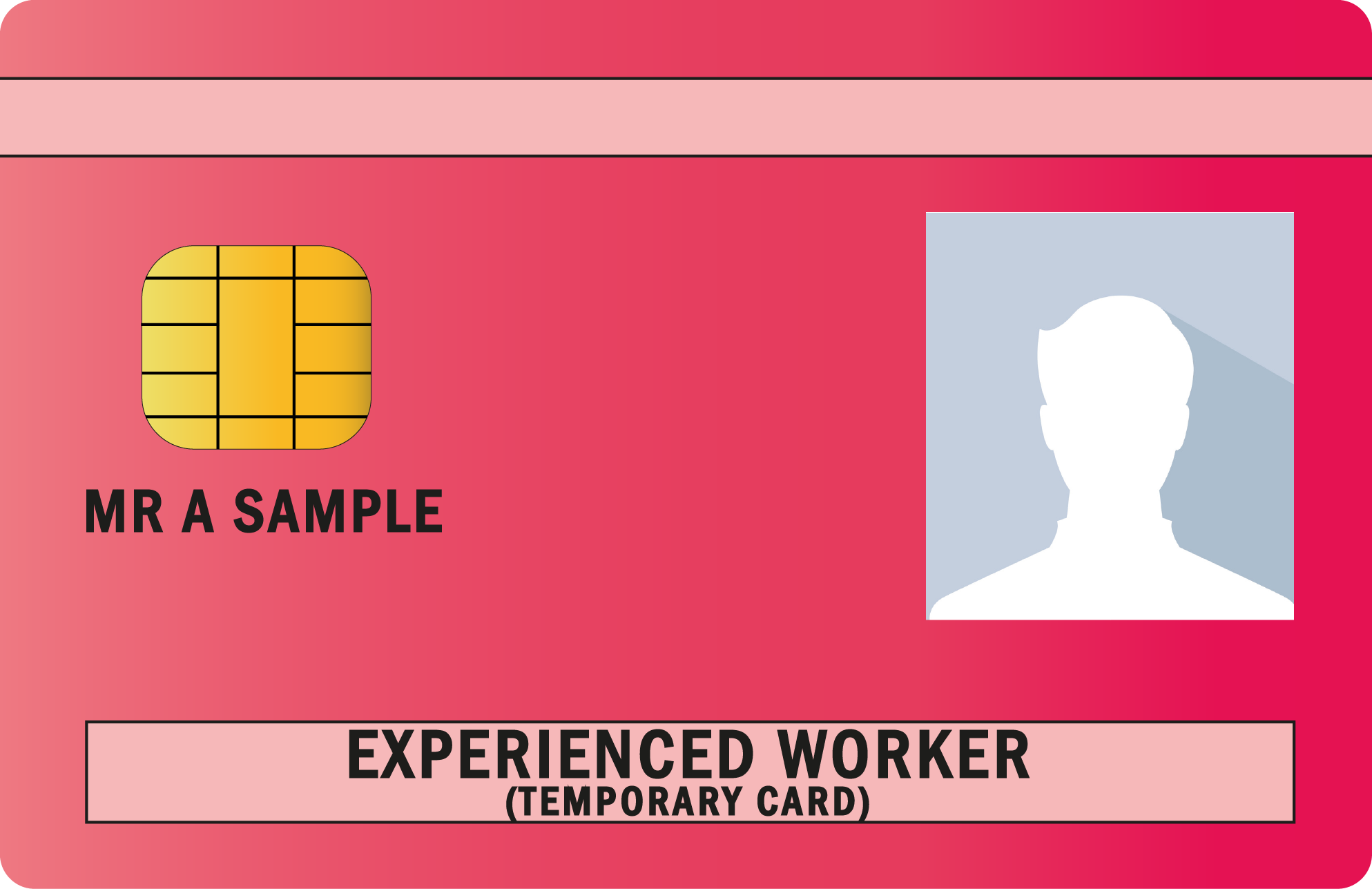 Experienced worker card
