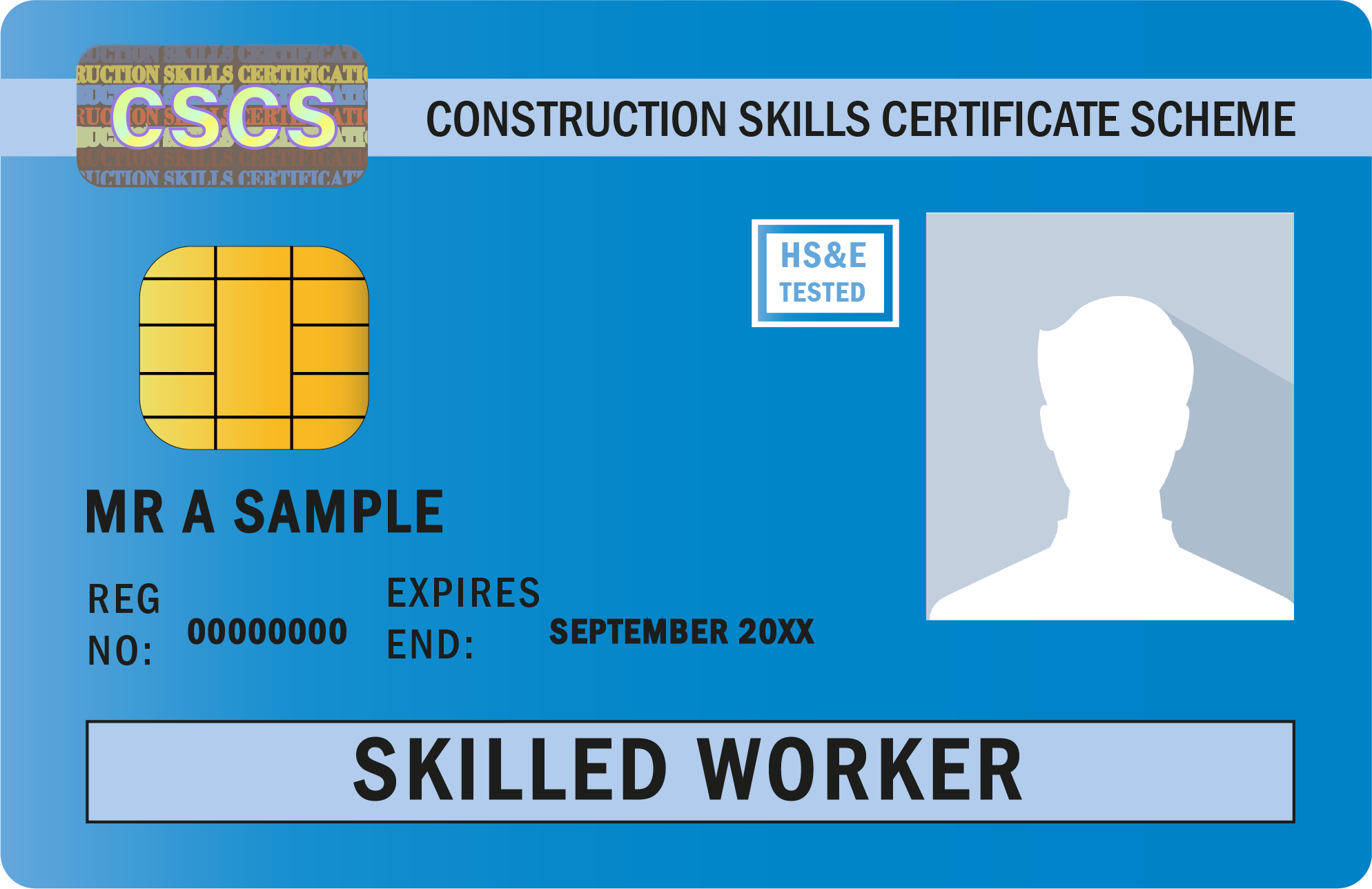 Blue CSCS Card