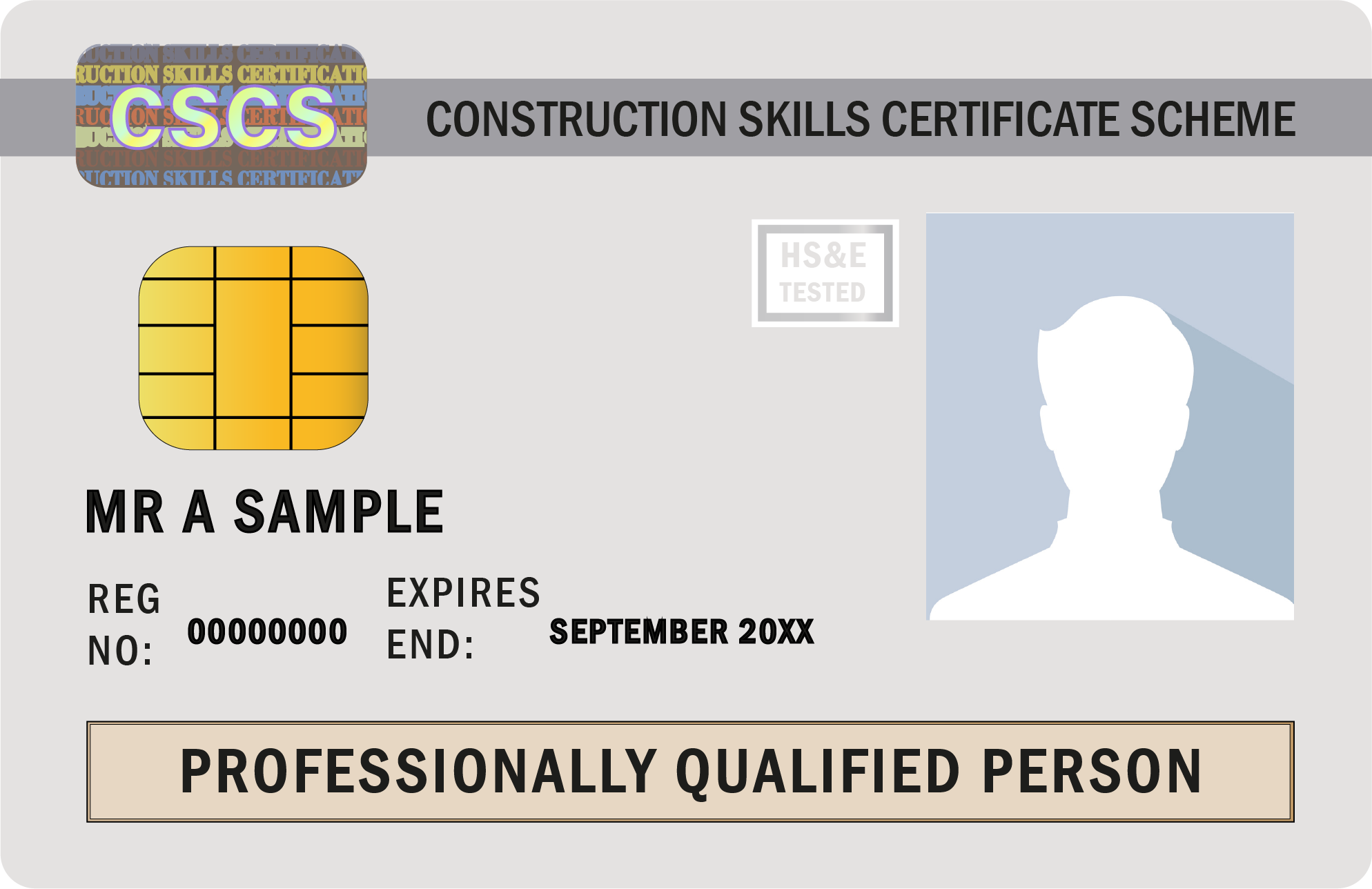 Professionally Qualified Person Card