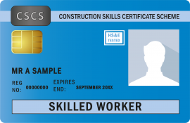 Blue CSCS Card