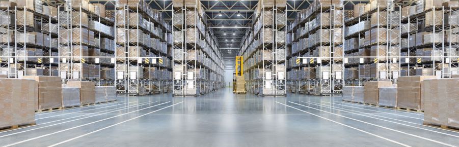 image shows warehousing and logistics