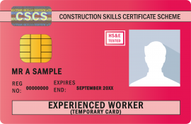 CSCS Red Experienced Worker Card