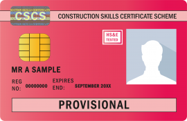 Provisional Red CSCS Card