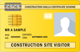 Construction Site Visitor Card