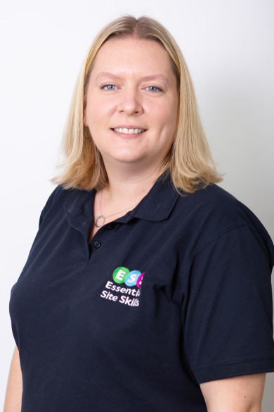 Photograph shows Ami Dawe, Adult Skills Tutor at Leading Health and Safety Course Provider Essential Site Skills